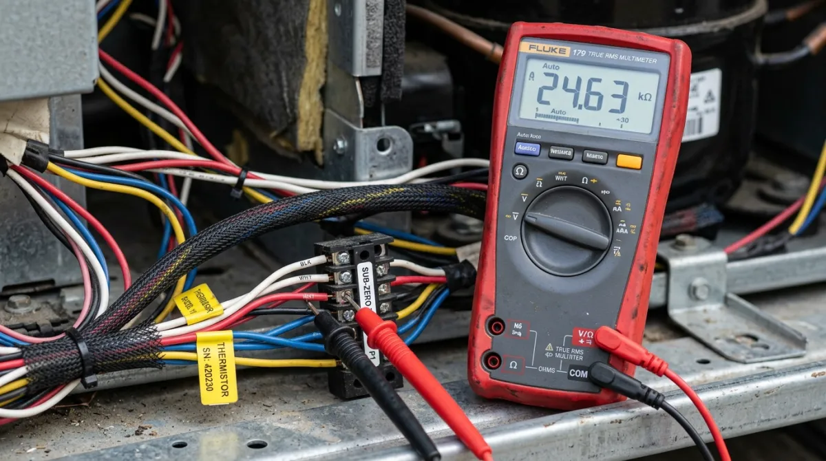 BlueStar Commercial Gas Range & Convection Oven Multimeter Ohms Testing in Milton