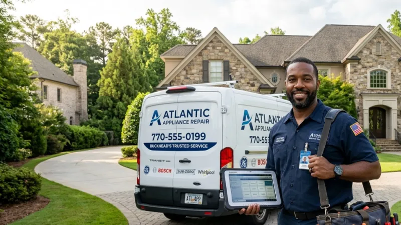 Master Certified Appliance Repair Service Van Operating in West Point GA
