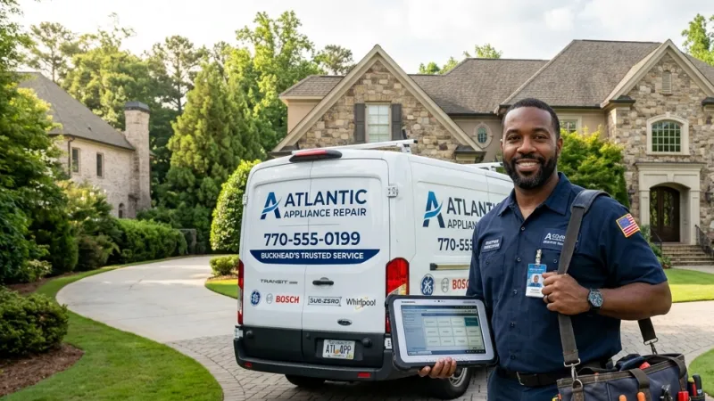 Master Certified Appliance Repair Service Van Operating in White Plains GA