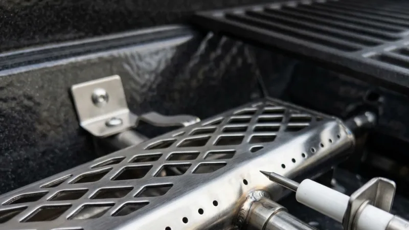 Precision Restored OEM Cast Iron Trellis Star Burner Head & Precision Air Shutter After Master Tech Service in Williamson GA