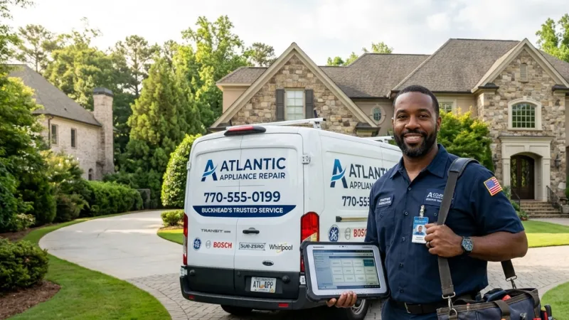 Master Certified Appliance Repair Service Van Operating in Winterville GA