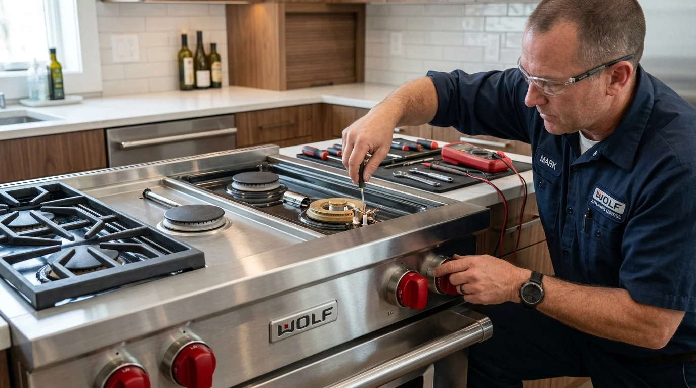 Wolf Ceramic Igniter Electrode Cleaning & Port Service Roswell GA