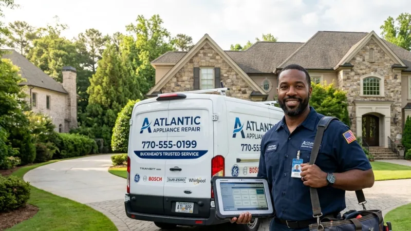 Master Certified Appliance Repair Service Van Operating in Woodland GA