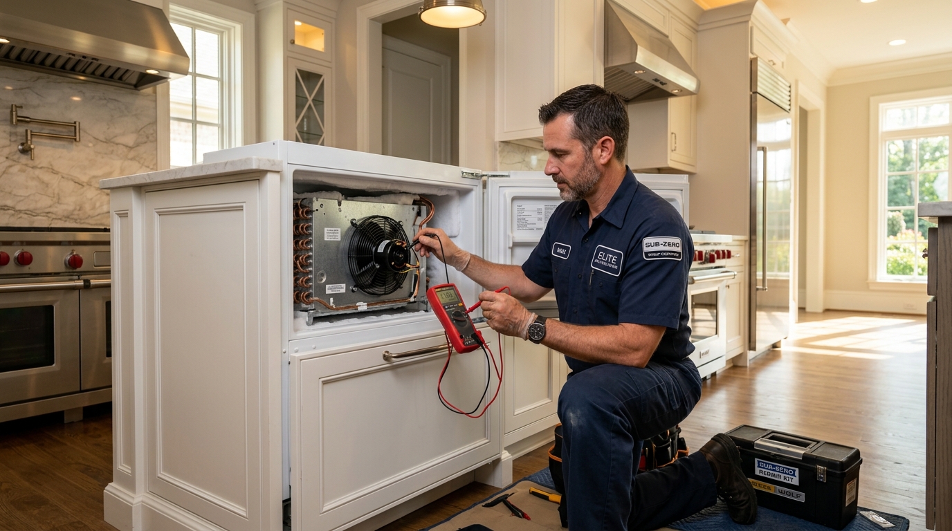 Sub-Zero Freezer Fan Motor Noise & EC50 Error Code — Diagnostic Repair Guide Milton GA