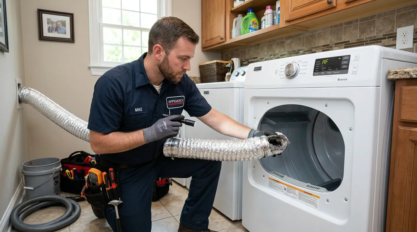 Electric Dryer Running Cold Air Heating Element Burnt Roswell GA | Certified 240V Element & Thermal Cutoff Service