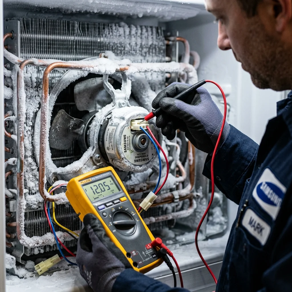 Samsung Refrigerator Error Code 22E Alpharetta GA | Certified Evaporator Fan Motor & Defrost Repair